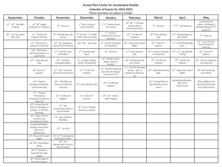 calendar